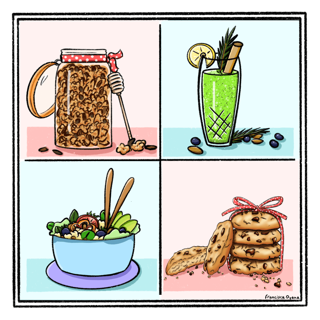 Commercial commission. Recipe book cover.